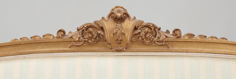 SALONGSMÖBLEMANG, 8 delar, Ny-louis XVI, 1900-talets mitt.