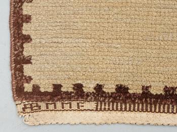 CARPET. "Lunden". Knotted pile (flossa).  308 x 216 cm. Signed AB MMF.
