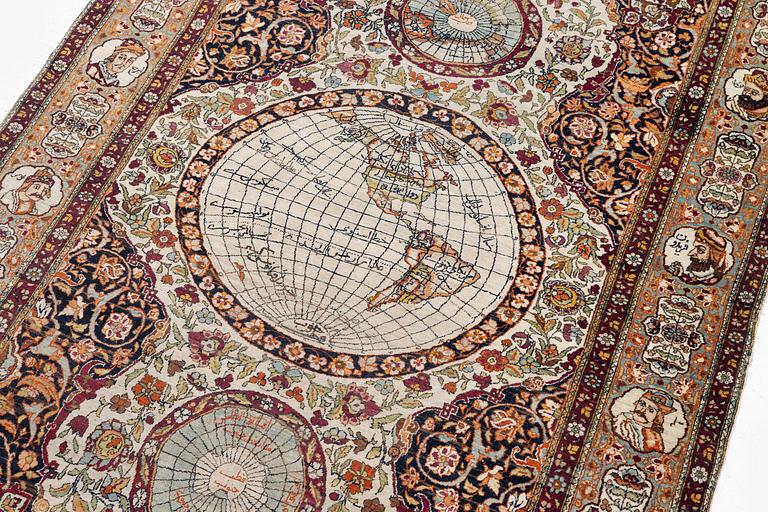 Matta, antik Isfahan, Södra Persien, ca 192 x 122 cm.