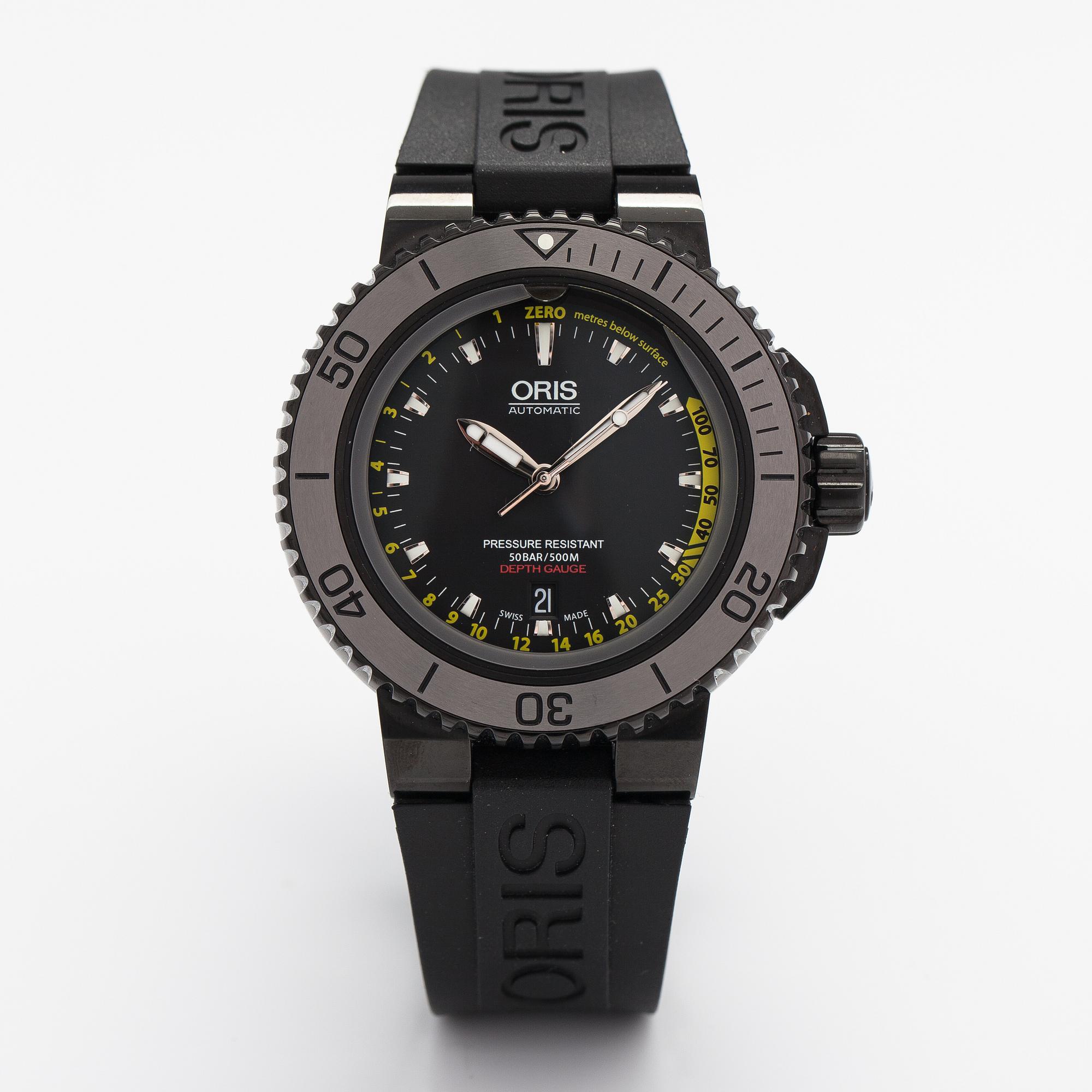 ORIS, Aquis Depth Gauge, wristwatch, 46 mm.