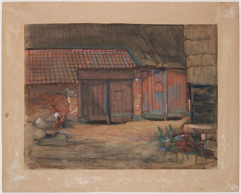 Piet Mondrian, Barn doors of a Brabant farm building.