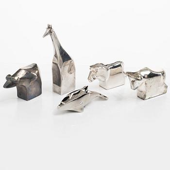 Gunnar Cyrén, five figurines, Dansk Designs, Japan.