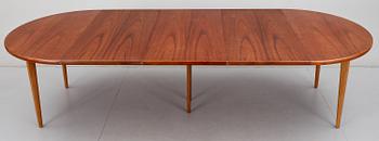 STOLAR, 8 st samt BORD, Karl-Erik Ekselius, JOC Möbler, Vetlanda, 1900-talets mitt.