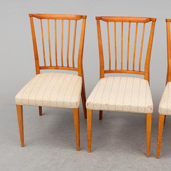 Four second half of the 20th century chairs.