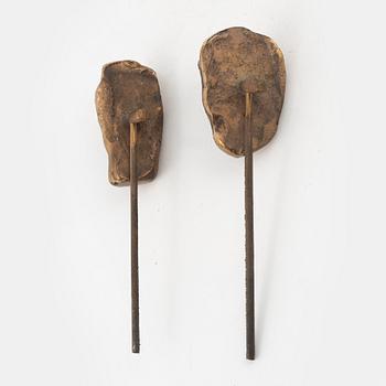 Bror Marklund, sculpture, 4 pieces, unsigned, height 17-19 cm.