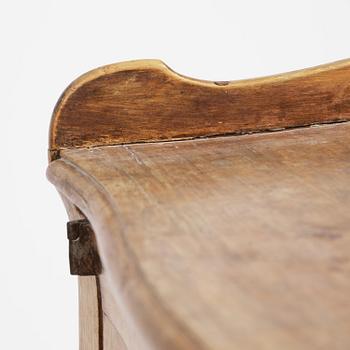 A Swedish rococo chamberpot cupboard, later part 18th century.