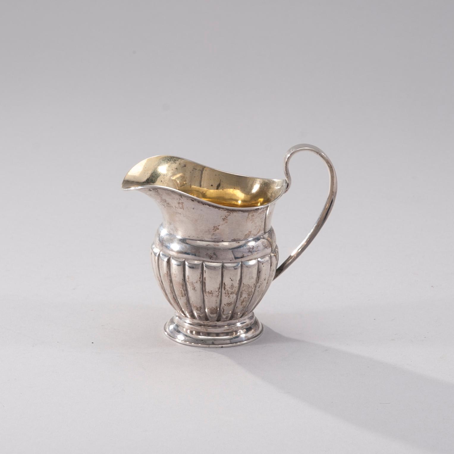 MJÖLKKANNA, silver, Johan Alfred Appelgren, Åbo 1899. Ca 116 g.