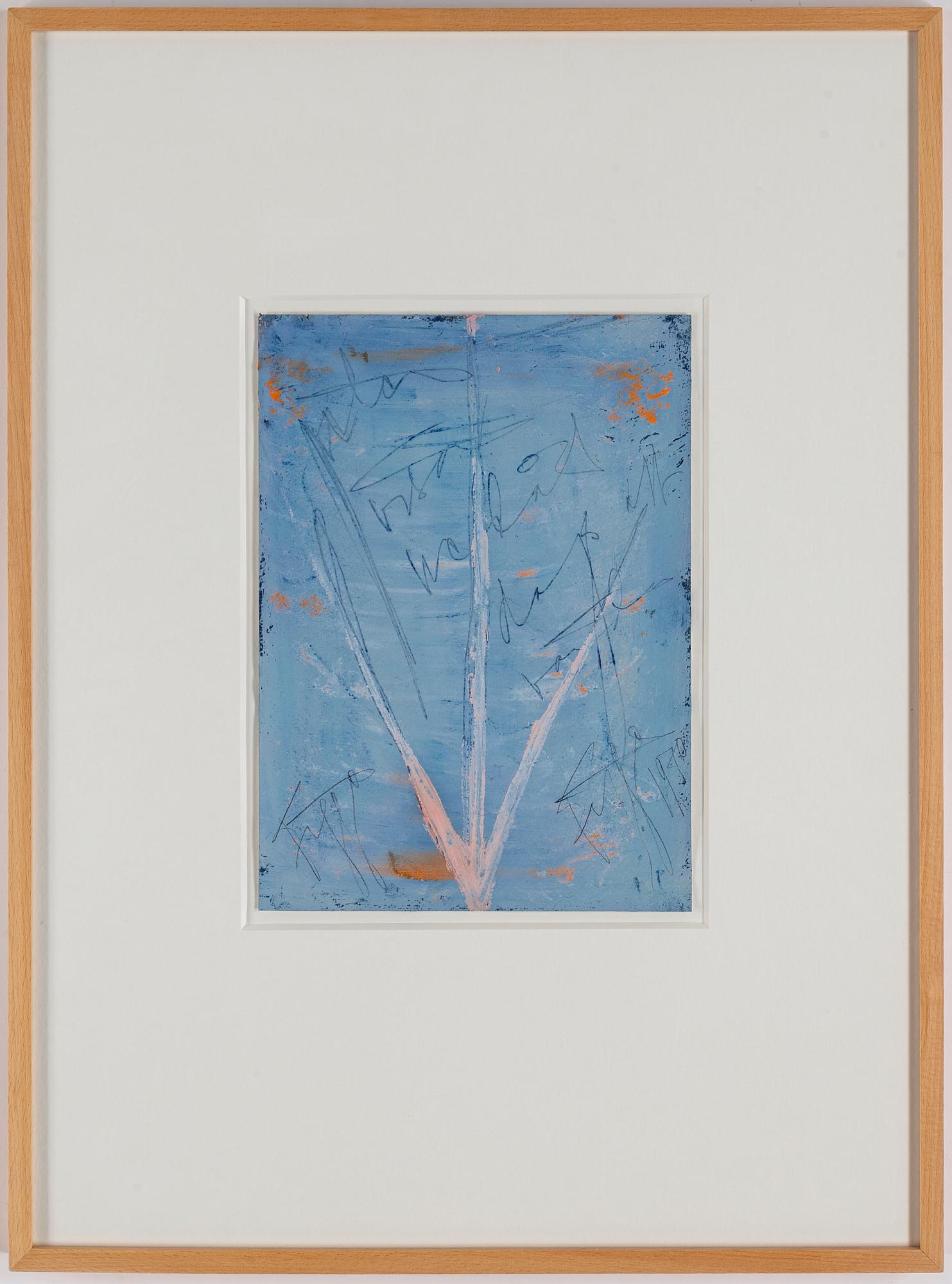 EDDIE FIGGE, gouache on paper, signed and dated 1970.