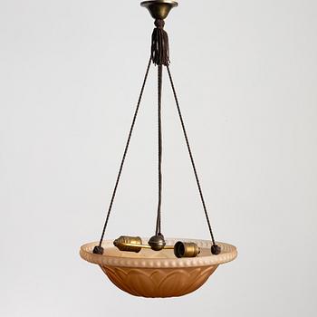 Harald Notini, a ceiling lamp model "10074", Arvid Böhlmarks Lampfabrik, Stockholm, 1930s.