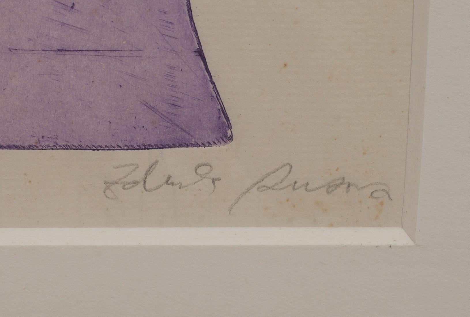 ZDENKA CALMEYER RUSOVA , färgetsning, signerad och numrerad 3/5.