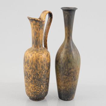 Gunnar Nylund, two stoneware vases, Rörstrand.