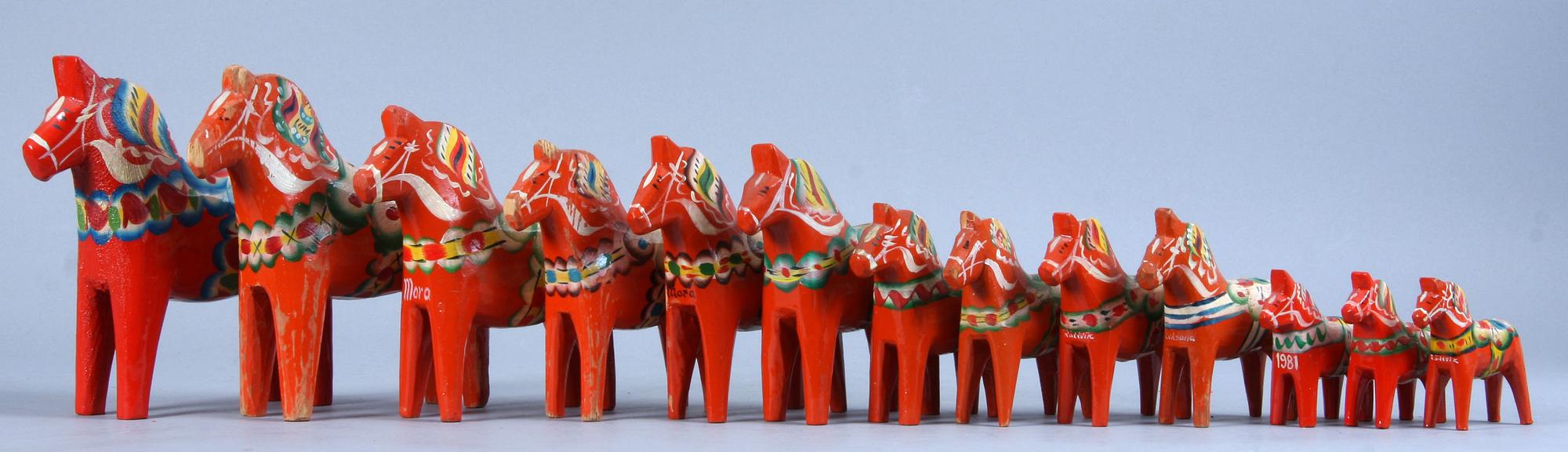 PARTI DALAHÄSTAR, 13 st, 1900-tal.