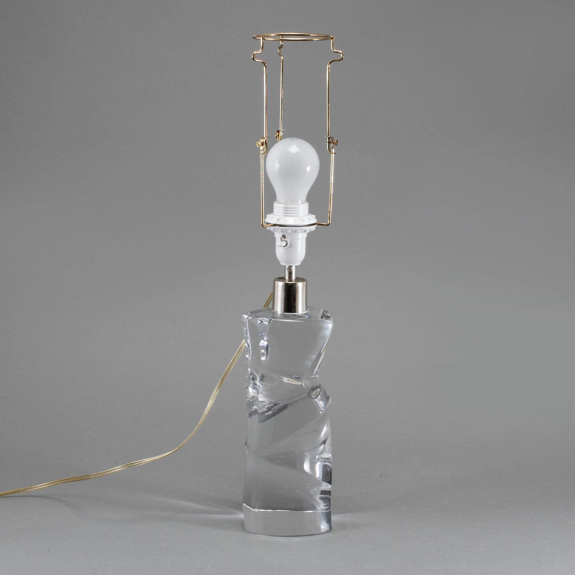 BORDSLAMPA, Olle Alberius, Orrefors, 1900-talets andra hälft.