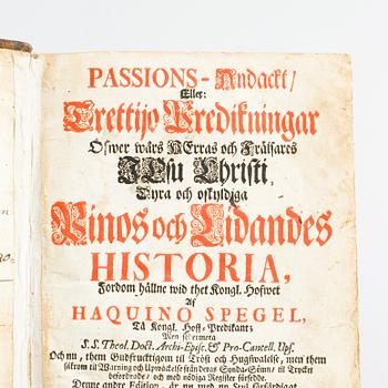 A book by Haquin Spegel from 1727.