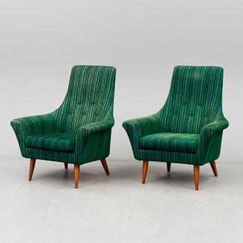 A pair of 1960´s easy chairs.