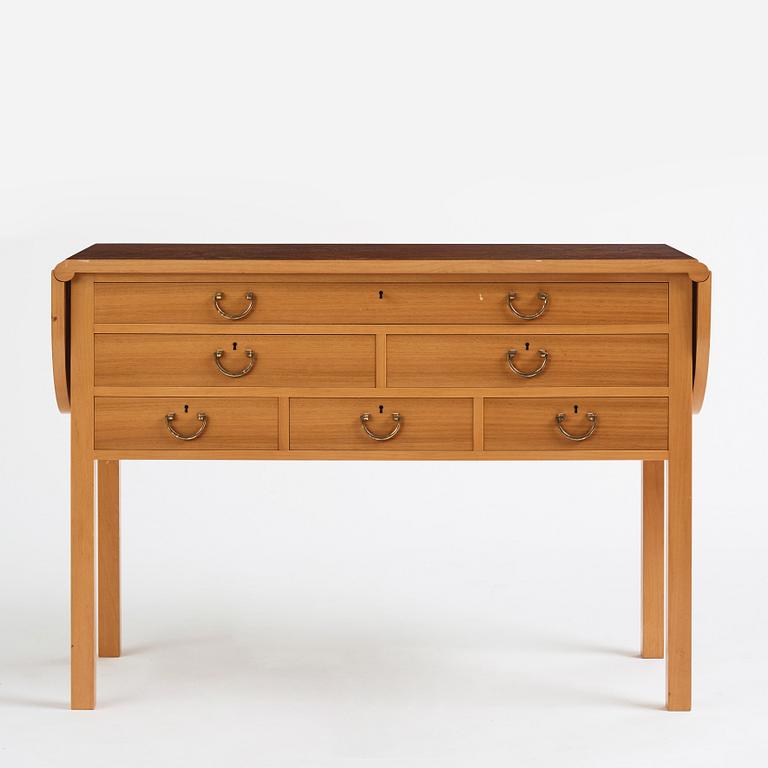 Josef Frank, a burled wood top sideboard, Svenskt Tenn Sweden, probably 1940s-1950s.