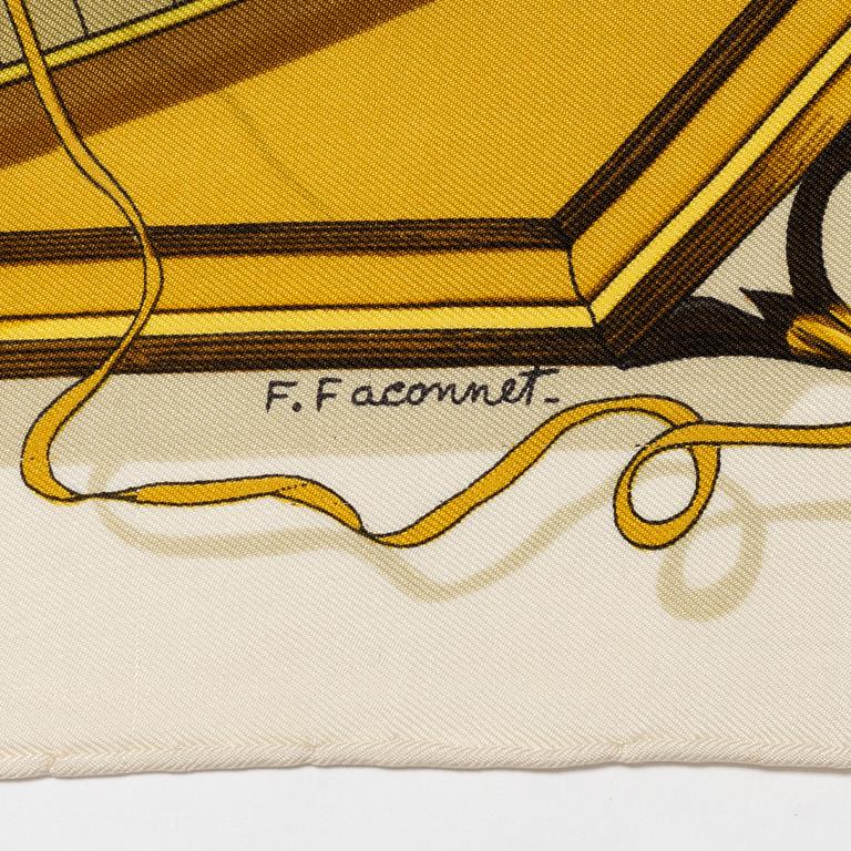 Hermès, scarves, 2 st, "Cuivreries" & "Dies et Hore"/"Astrologie".