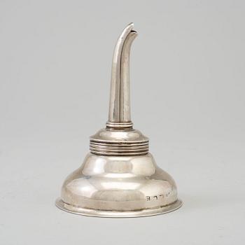 A circa 1820 silver wine funnel, possibly by William Bateman, London.