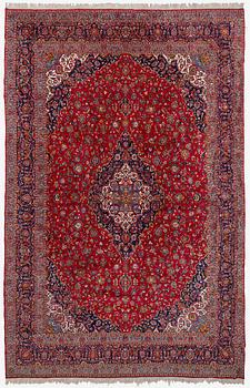 A Keshan carpet, c. 600 x 392 cm.