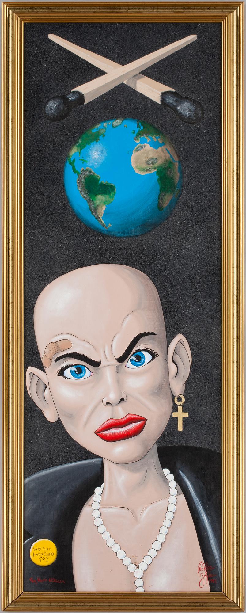 CHRISTIAN BEIJER. Olja och blandteknik på duk. Signerad och daterad 1993.