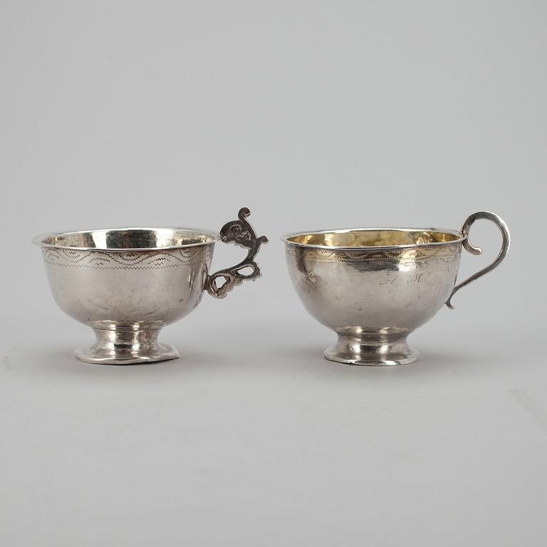 RYYPPYKUPPEJA, 2 kpl, Ruotsi 1788 ja 1802. Kok. paino 43 g.