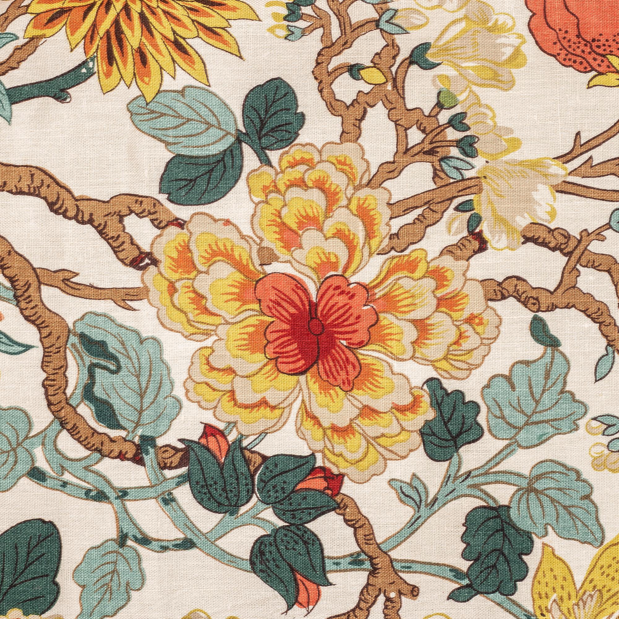 Tyg, linne, "Magnolia", GP & J Baker, England.