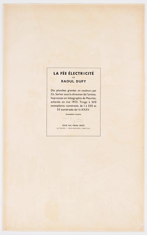 Raoul Dufy After, Portfolio "La Feé Electricité" (10).