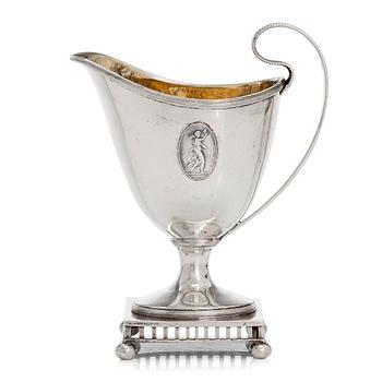 Joachim Silfverkloth, a silver cream jug, Pietarsaari, around year 1800 (master active 1797-1810).