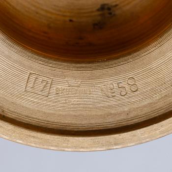 LJUSSTAKAR, 1 par, mässing, No 58, Skultuna, 1900-talets första hälft.