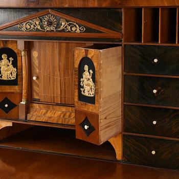 A secretaire, Empire-style, first half of the 20th century.