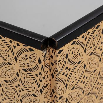 A Japanese four panel folding screen 'Byobu', first half of the 20th century.