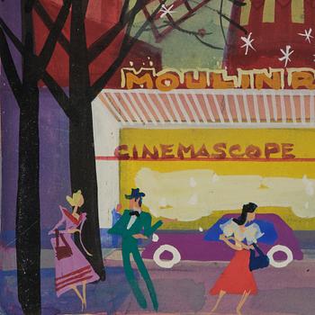 Maurice Blanchard, Vid Moulin Rouge.