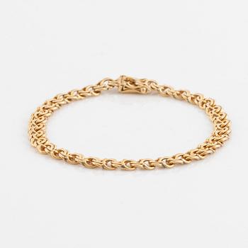 Armband,  14K guld, bismarcklänk.