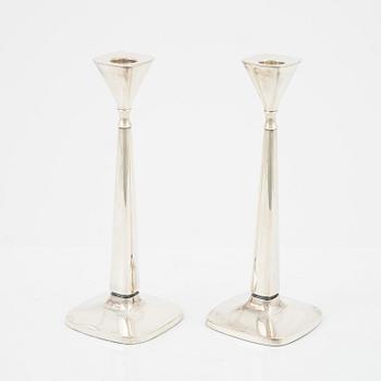 Tore Eldh, ljusstakar, ett par, silver, Cesons, Göteborg 1966.