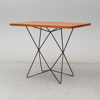 BENGT JOHAN GULLBERG, 'A2/Triple height table', steel and teak veneer, designed c.1952.