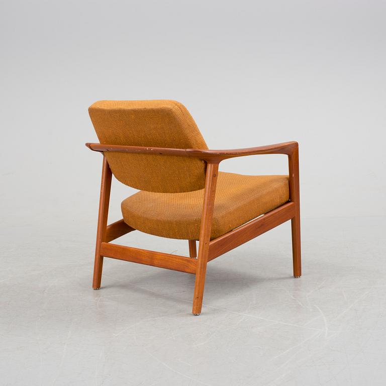 A Folke Ohlsson teak armchair from Dux, 1950's/60's.