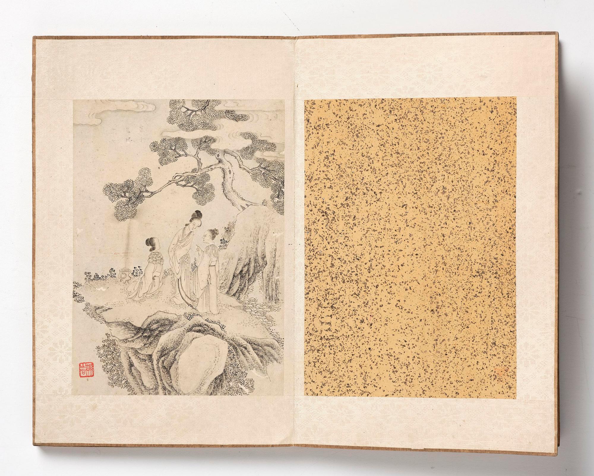 A Chinese album with figure scenes, late Qing dynasty, early 20th century.