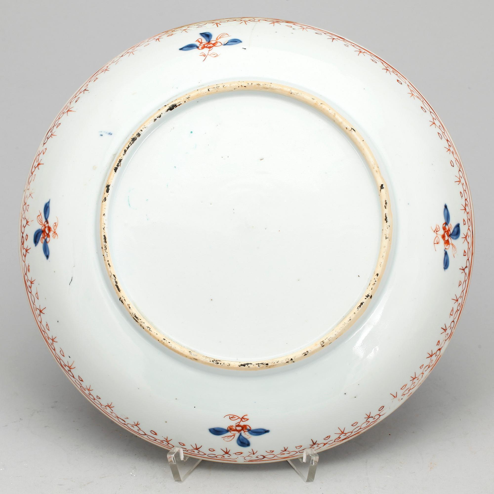 FAT, porslin, imaripalett, Kina, 1700-tal.