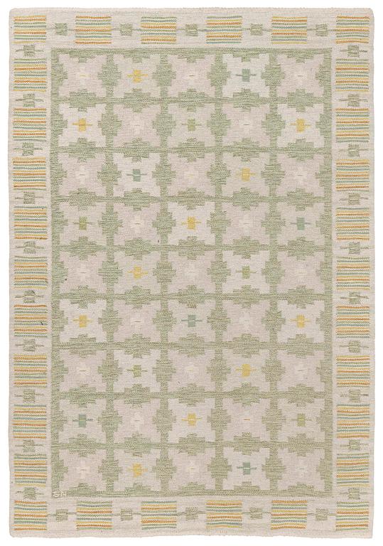 Svea Norén, a tapestry weave carpet, signed SN, c. 245 x 169 cm.