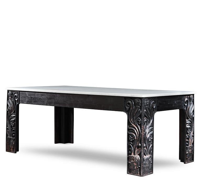 Anna Petrus, four cast iron reliefs, Näfveqvarn, Sweden, pieces of a table designed for the Metropolitan exhibition in New York 1927.