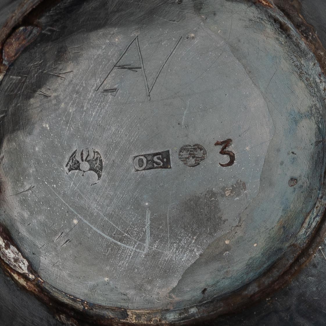 Four silver beakers, different masters, Sweden, 18th-19th century.