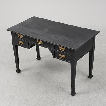 A painted pine desk, early 20th Century.