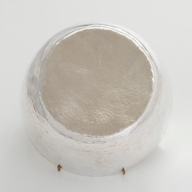 Tapio Wirkkala, boolimalja ja -kauha, hopeaa, palisanteri, Kultakeskus, Hämeenlinna, 1974.