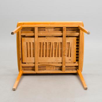 ILMARI LAPPALAINEN, matbord "nr 3005" samt STOLAR, 4 st, "nr 2004" Asko, 1950-tal.