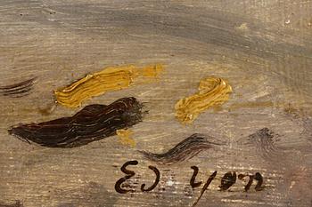 Edmond Yon, oil on canvas, signed Ed Yon.