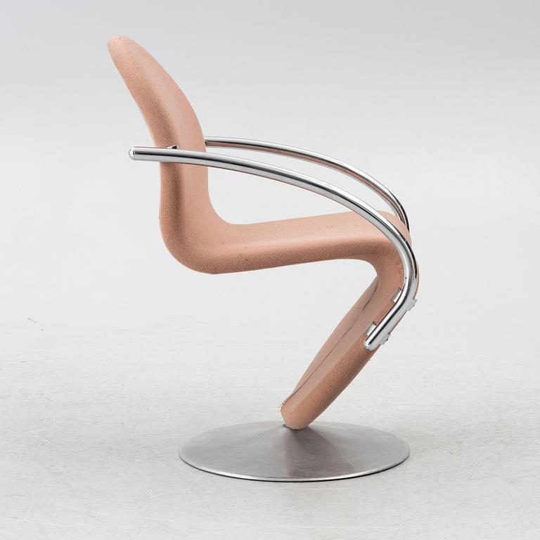 Verner Panton, a '1-2-3-system' armchairs, Denmark, 1970's/80's.