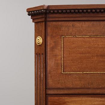 A late-Gustavian secretaire with an organ-mechanism, Stockholm, late 18th century.