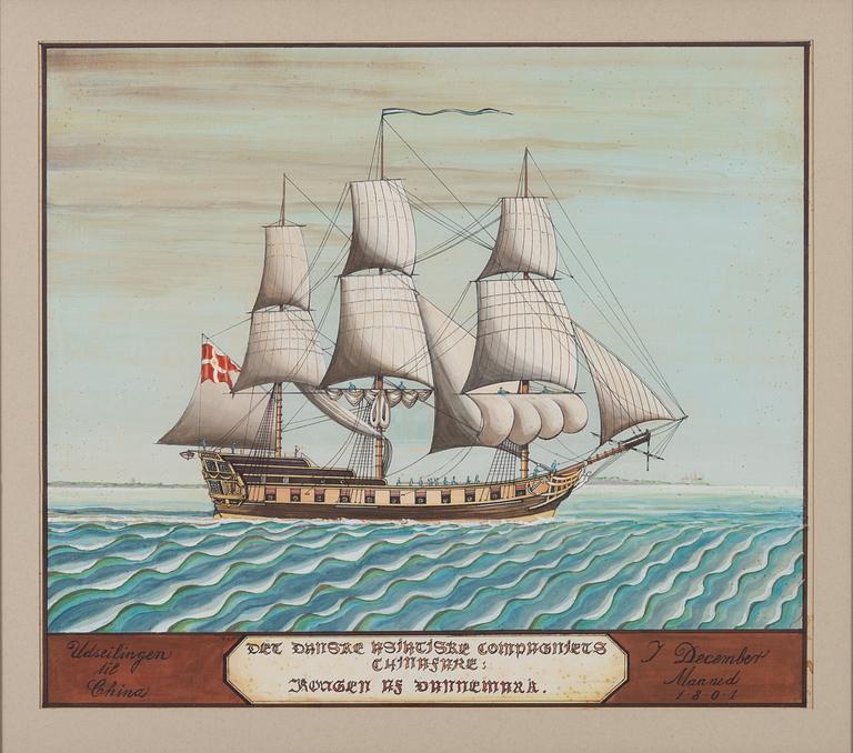 Christian Carl Tronier (1800-tal), Ostindiefararen "Kongen af Dannemark".