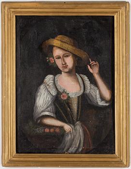 OKÄND KONSTNÄR, olja på duk, 1800-tal.