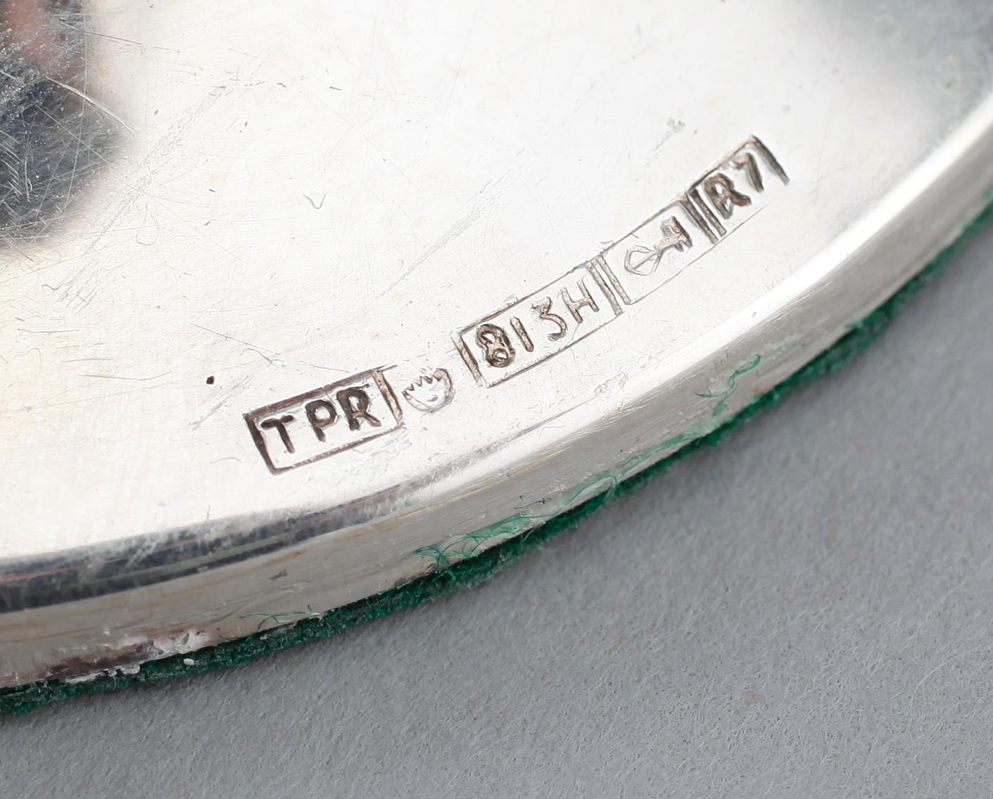 LJUSSTAKAR, 5 st, silver,bl a finska och svenska stämplar, 1900-tal.